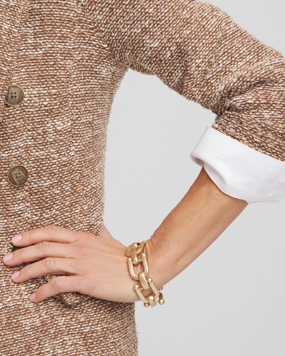 Chico's Latest - Golden Link Chain Bracelet Gold