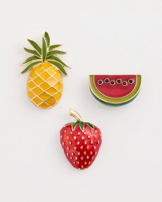 Chico's Featured - Fruit Brooch Set Multi