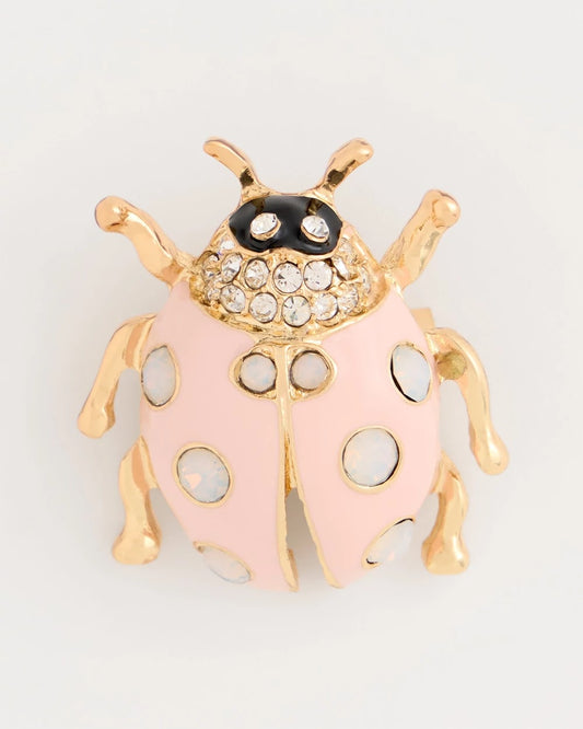 Chico's Exclusive - Lady Bug Brooch Pink