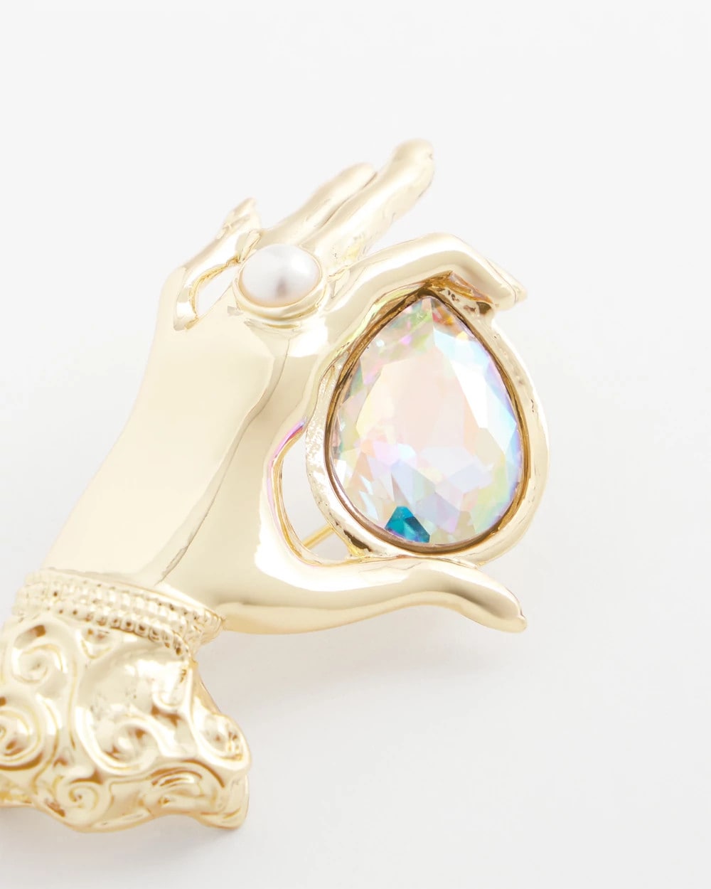 Chico's Special Offer - Fortune Teller Gem Brooch Gold
