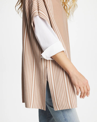 Chico's Exclusive - Turtleneck Sweater Poncho Vanilla Chai