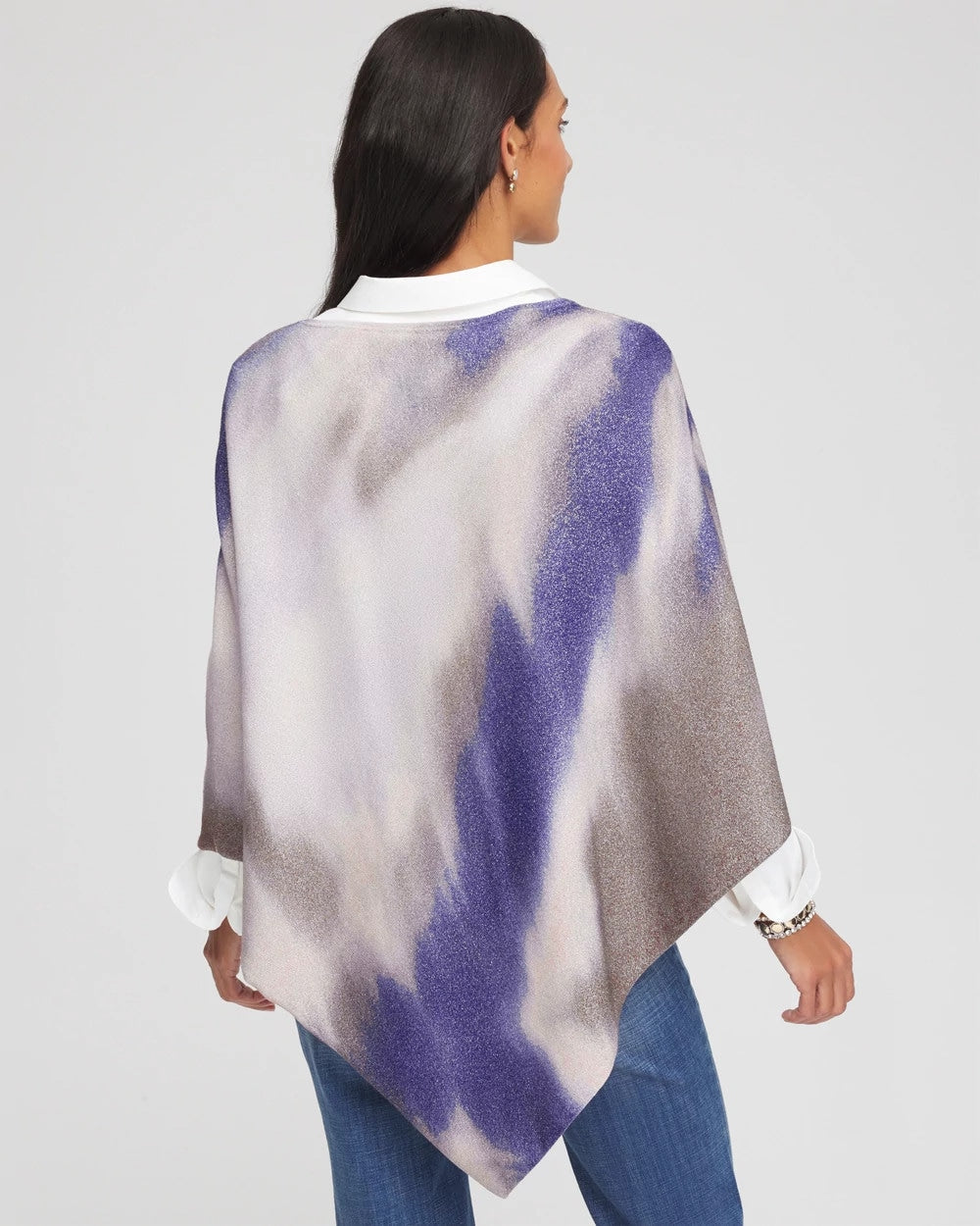 Chico's Value - Convertible Knit Poncho English Cream