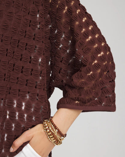 Chico's Latest - Short Woven Kimono Cacao