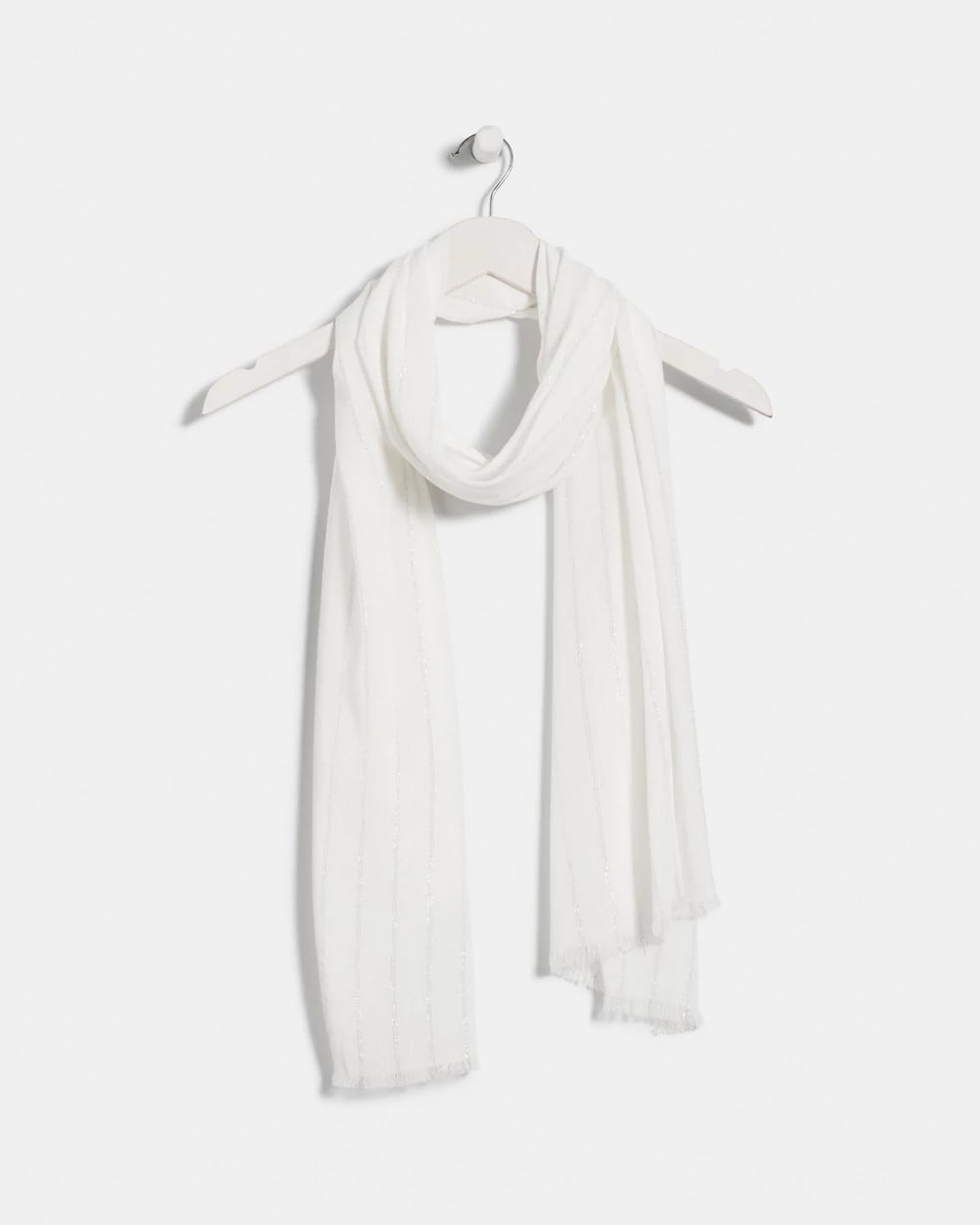 Chico's New - Lurex Oblong Scarf White