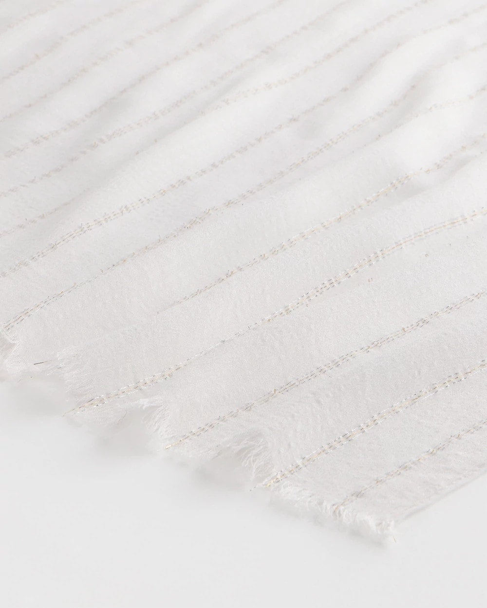 Chico's New - Lurex Oblong Scarf White