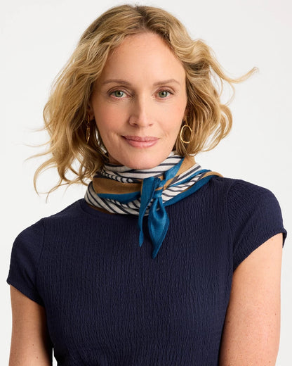 Chico's Latest - Nautical Diamond Scarf Navy