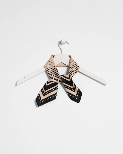 Chico's Quality - Polka Dot Square Scarf Black