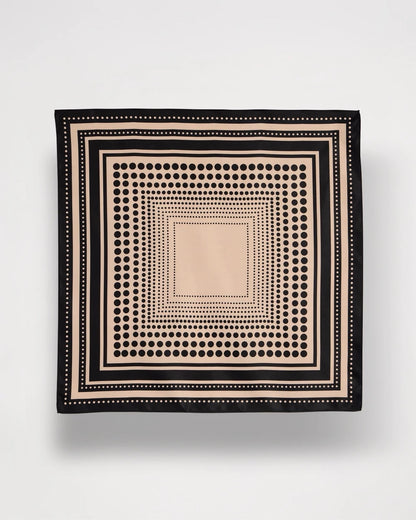 Chico's Quality - Polka Dot Square Scarf Black