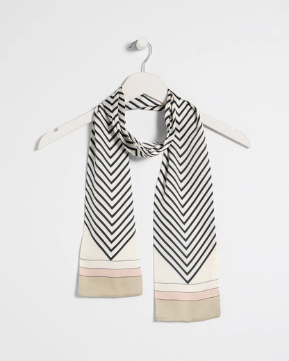 Chico's Best Price - Satin Printed Skinny Scarf Black