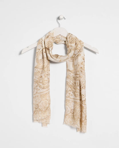 Chico's Essential - Foiled Oblong Scarf Neutral