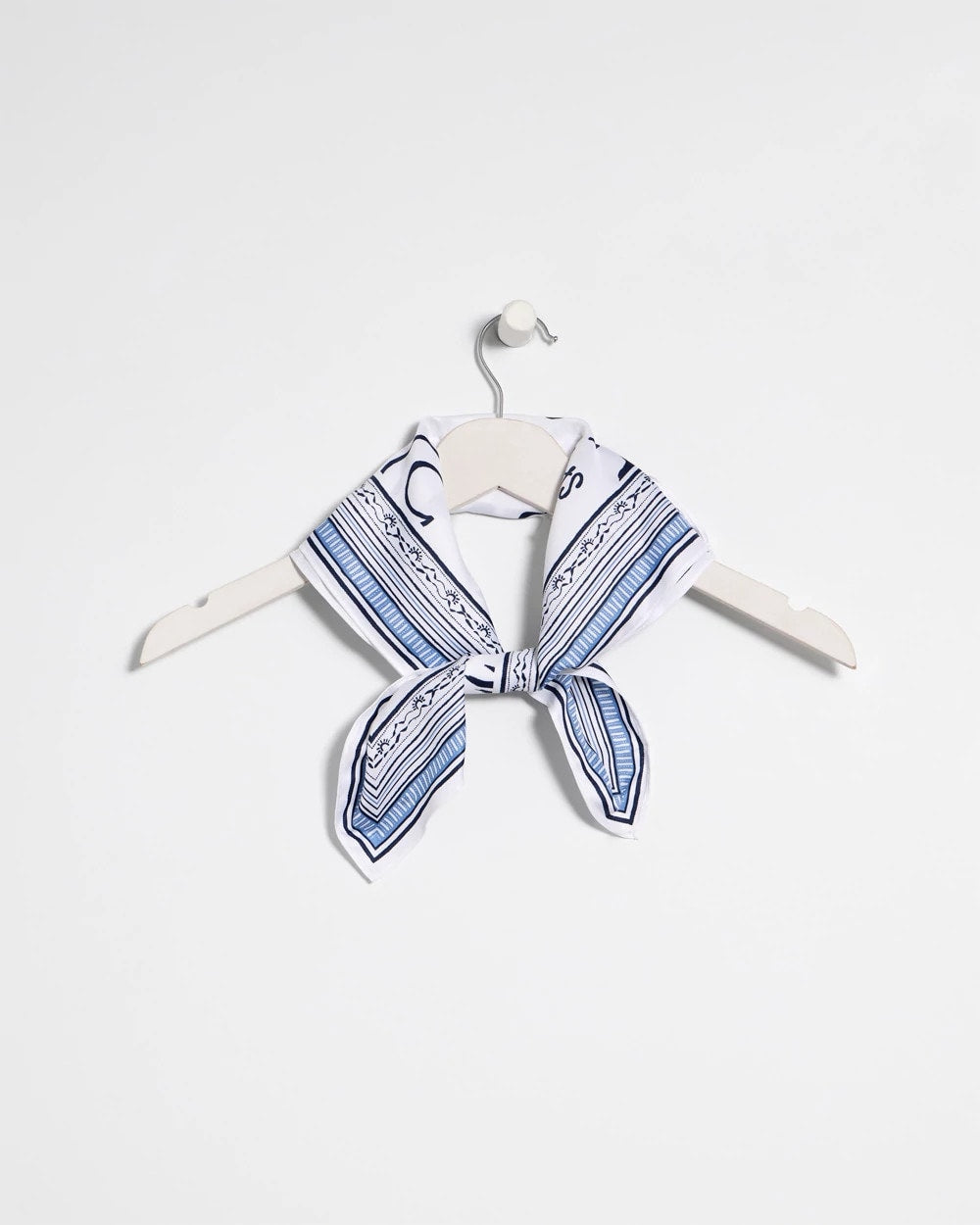 Chico's Great Value - Beach Square Scarf Passport Blue