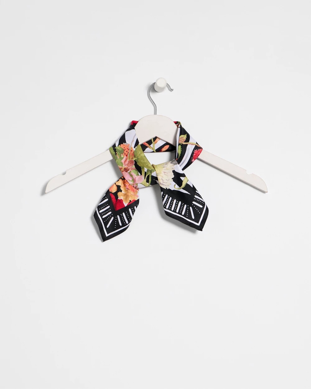 Chico's Customer Favorite - Tropical Square Scarf Black