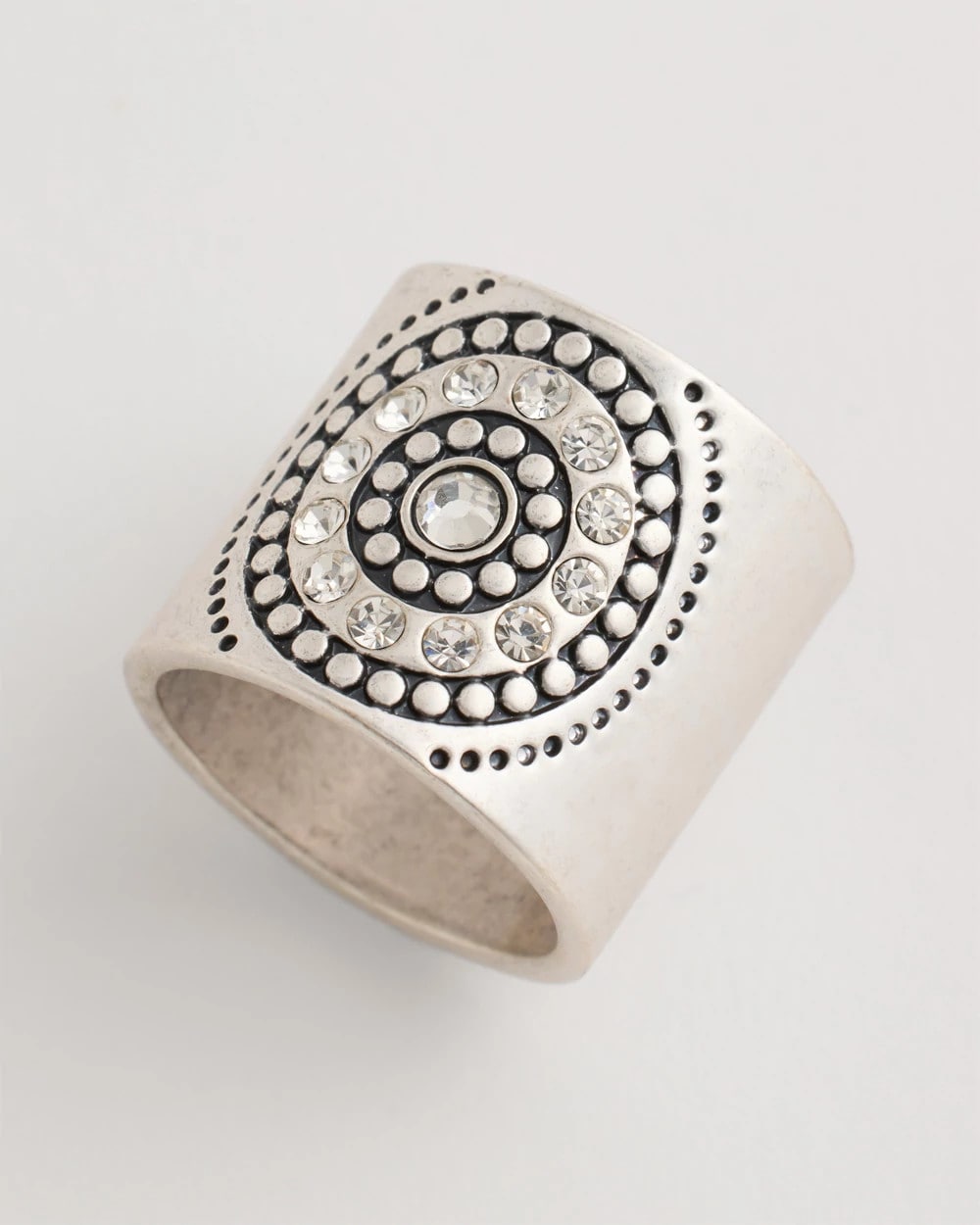 Chico's Recommended - Medallion Motif Scarf Ring Silver