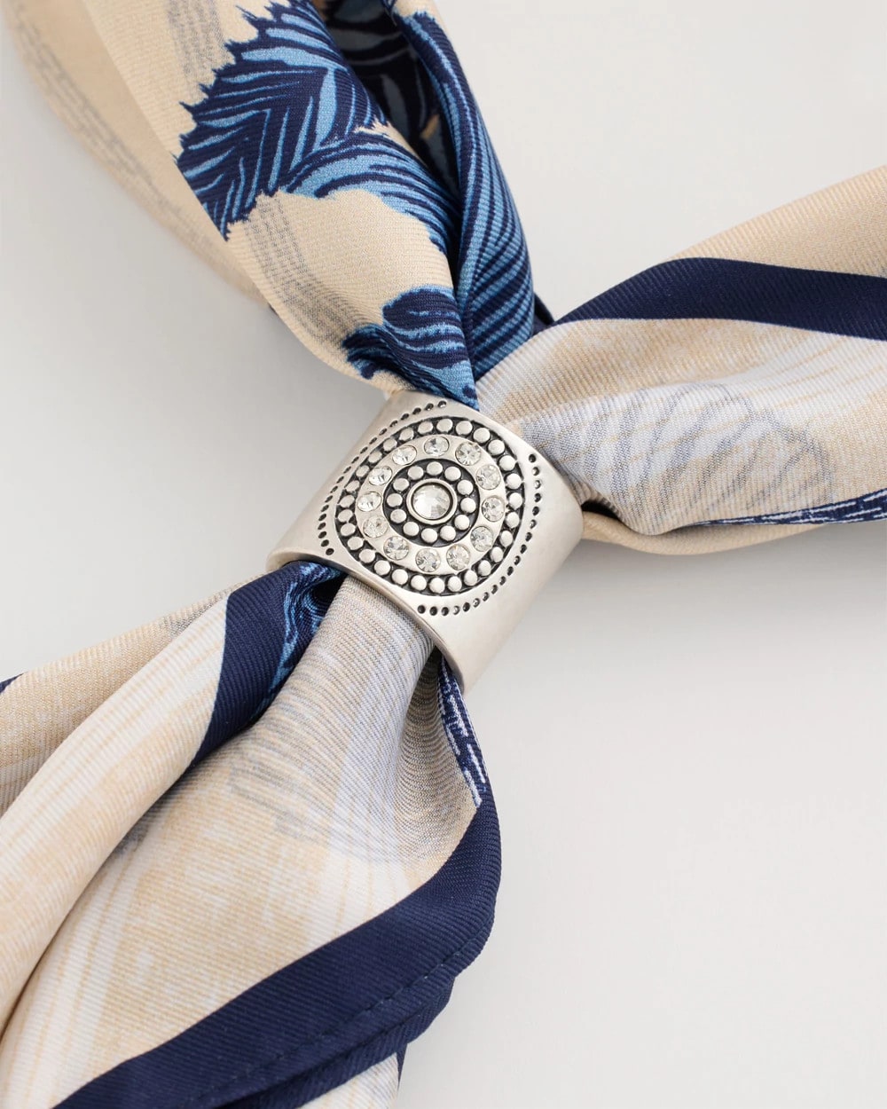 Chico's Recommended - Medallion Motif Scarf Ring Silver