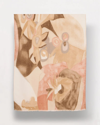 Chico's Trusted - Neutral Floral Oblong Scarf Neutral