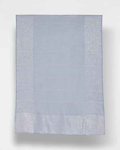 Chico's Great Value - Lurex Trim Oblong Scarf Blue