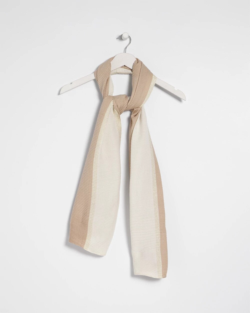 Chico's Exclusive - Ombre Pleated Oblong Scarf Neutral