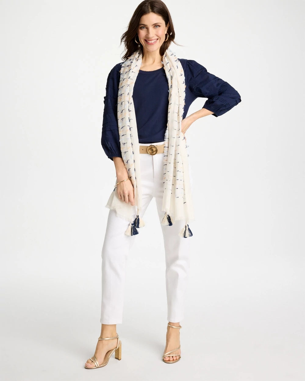 Chico's Trusted - Fringe Oblong Scarf Multi