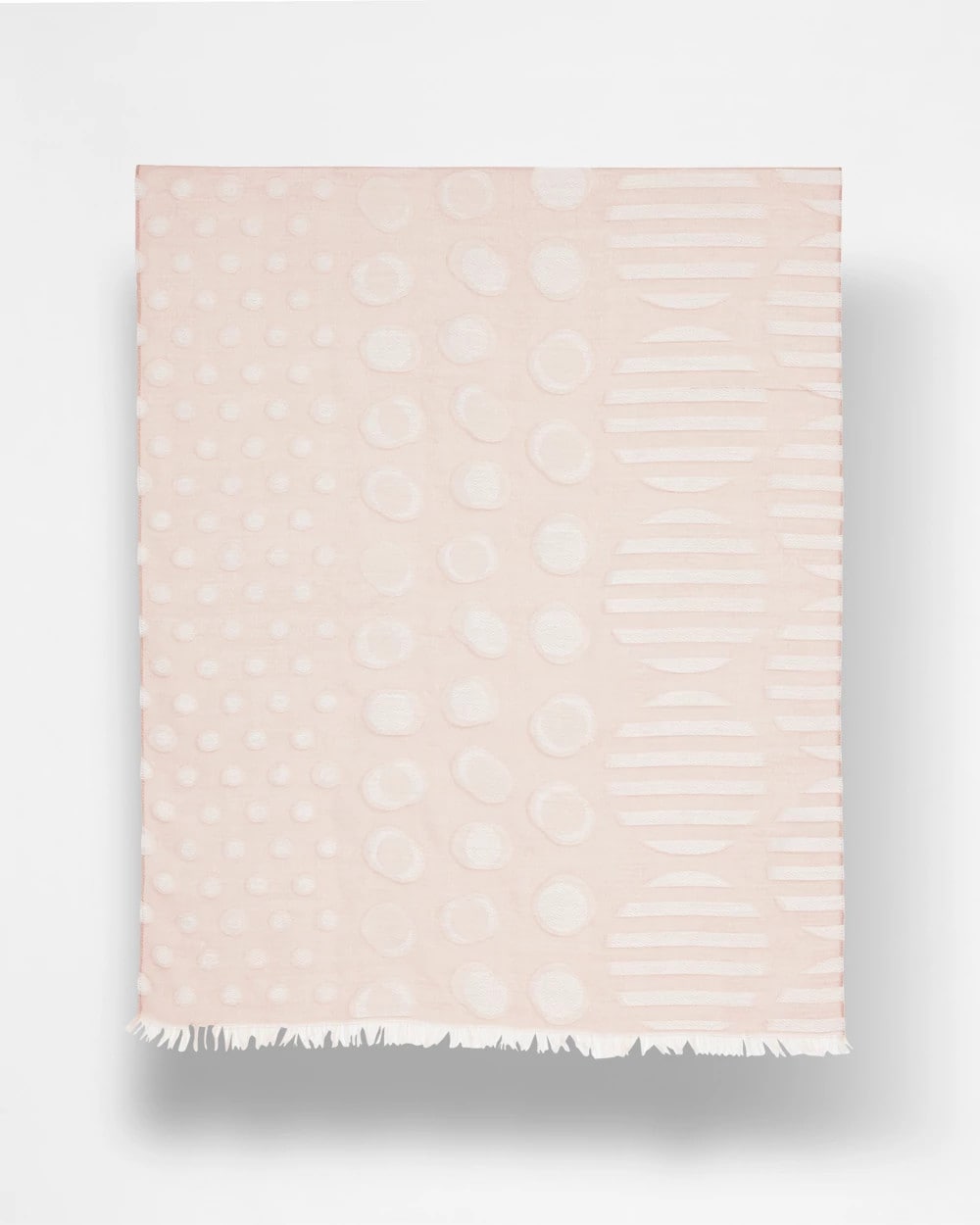 Chico's Latest - Neutral Polka Dot Oblong Scarf Neutral
