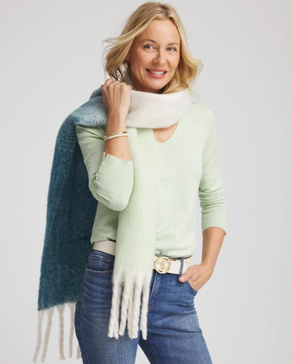 Chico's Popular - Cozy Ombre Oblong Scarf Cool Multi