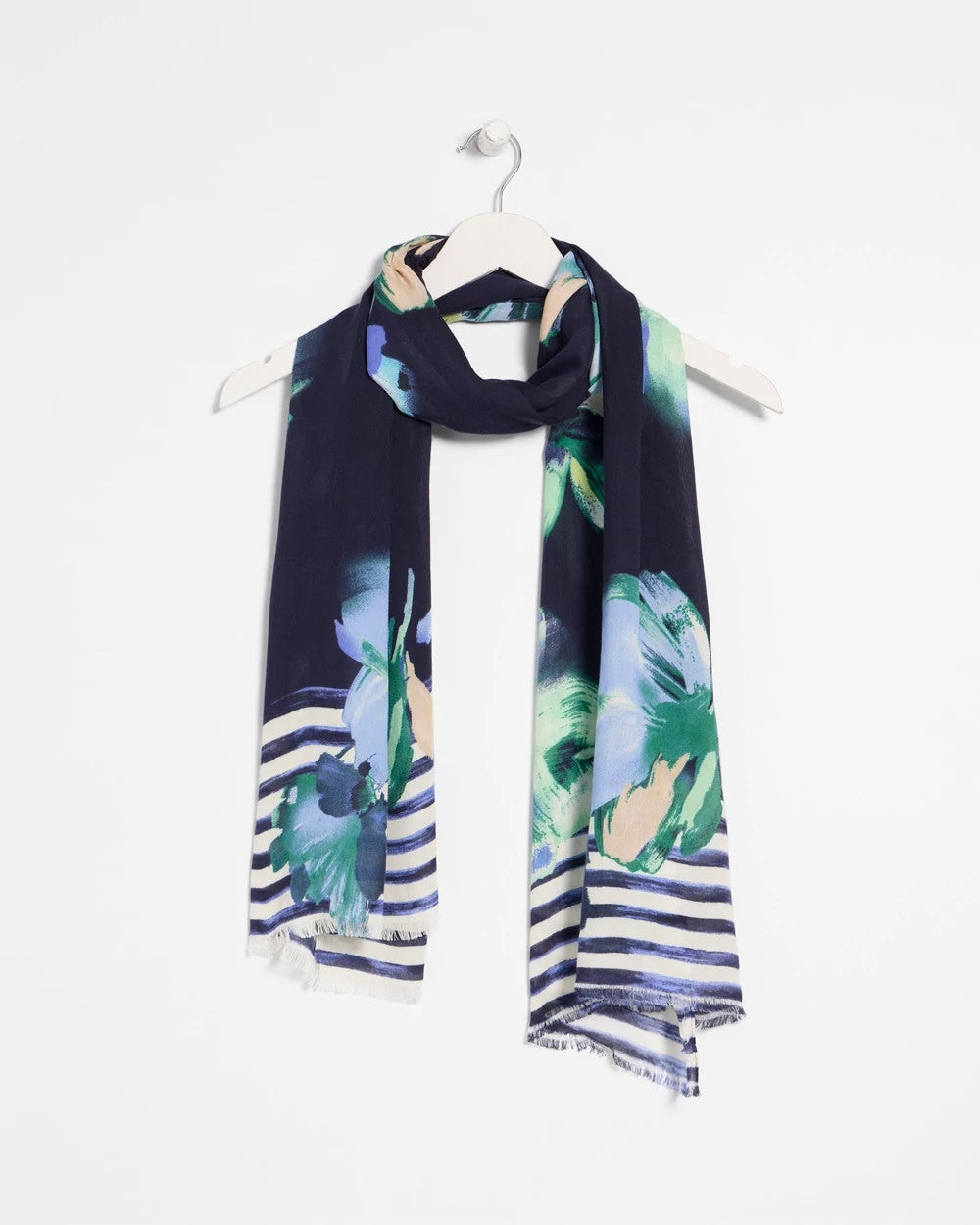 Chico's Hot Sale - Printed Oblong Scarf Passport Blue