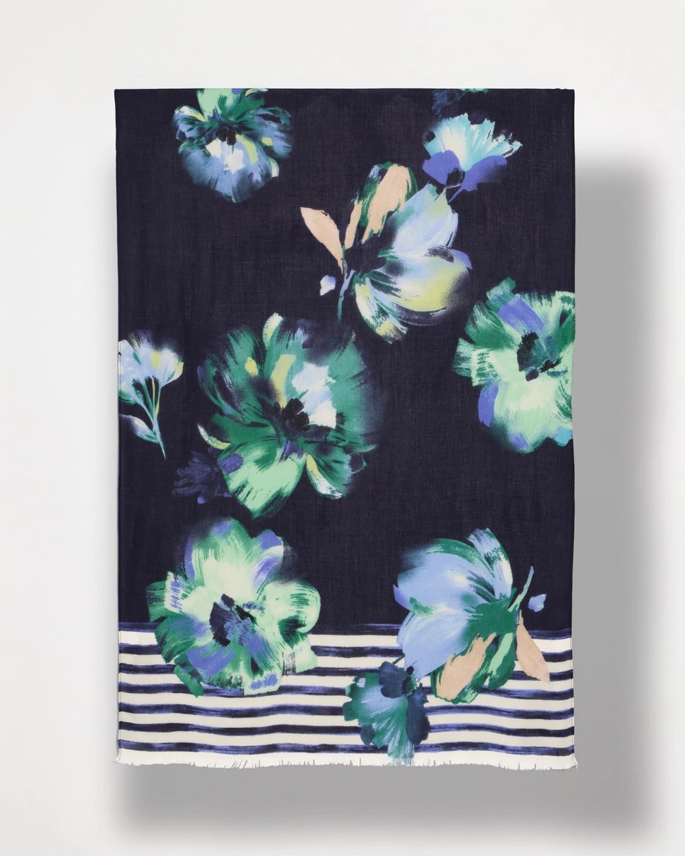 Chico's Hot Sale - Printed Oblong Scarf Passport Blue
