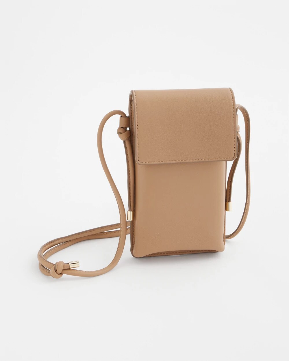 Chico's Best Price - Leather Cross Body Phone Holder Bag Neutral