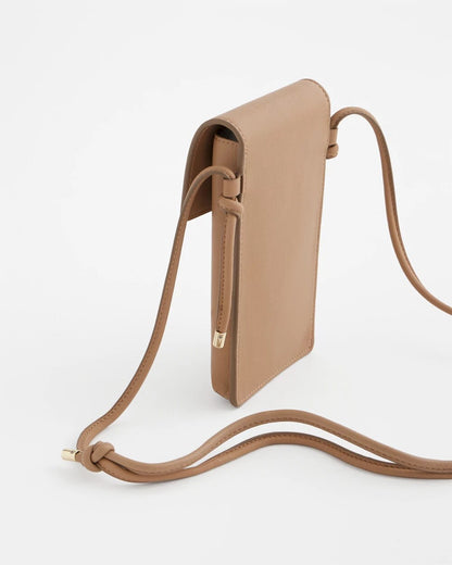 Chico's Best Price - Leather Cross Body Phone Holder Bag Neutral