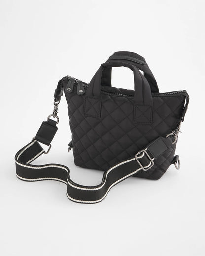 Chico's Top Pick - Quilted Cross Body Sport Tote Bag Black