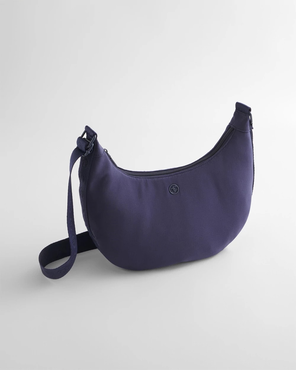 Chico's Value - Ripstop Crescent Crossbody Sling Bag Passport Blue