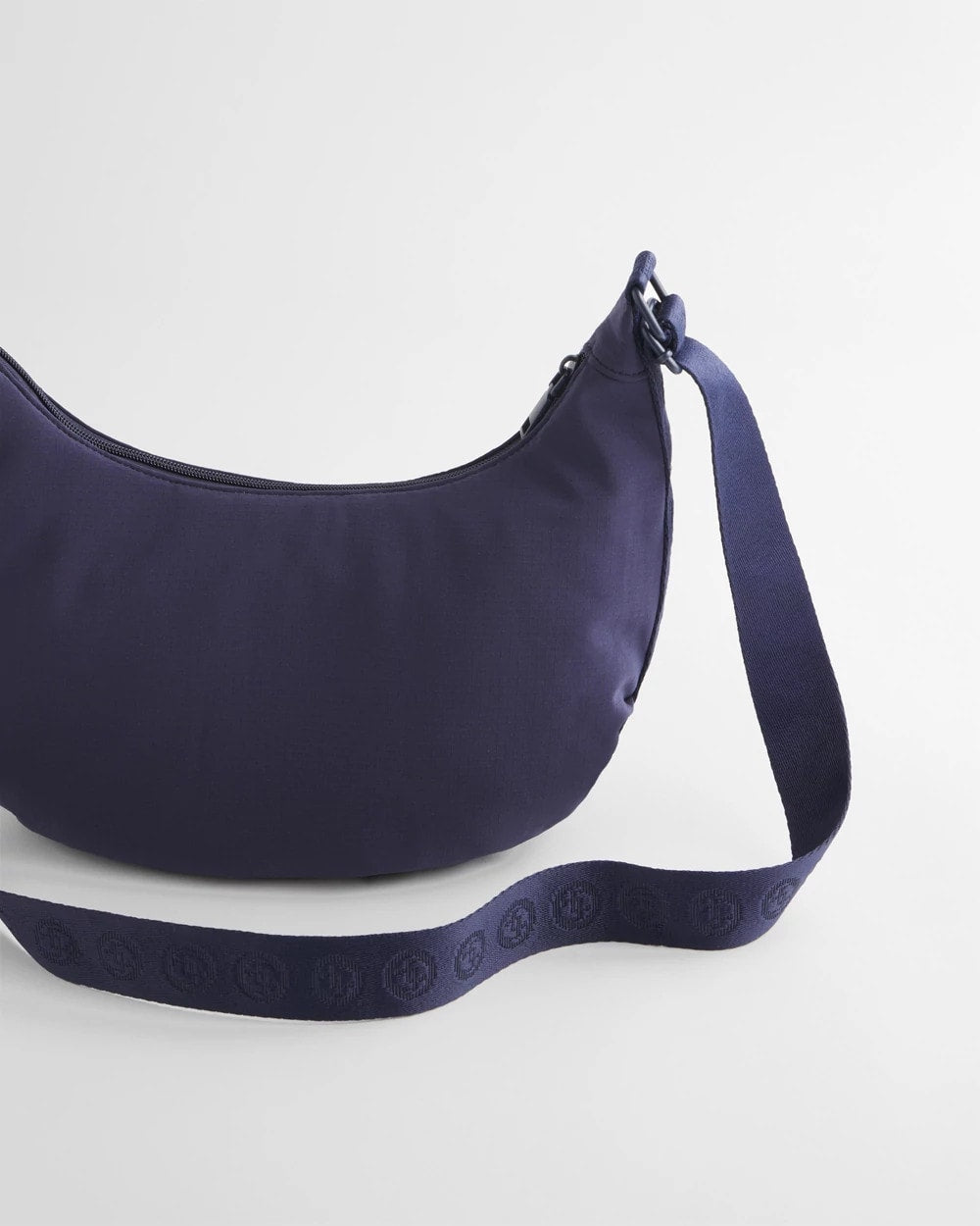 Chico's Value - Ripstop Crescent Crossbody Sling Bag Passport Blue
