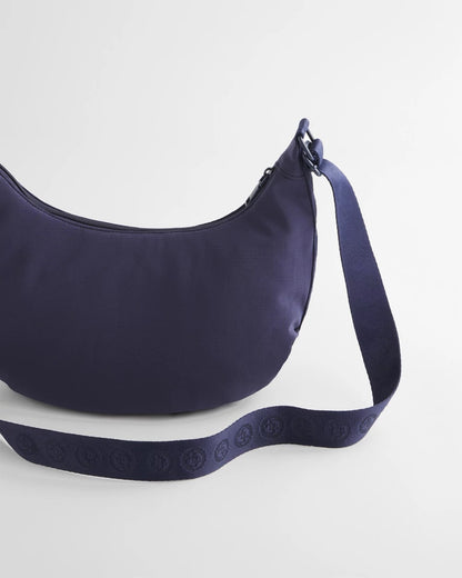 Chico's Value - Ripstop Crescent Crossbody Sling Bag Passport Blue