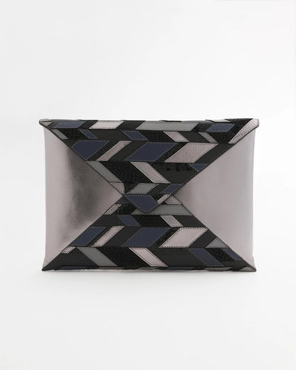 Chico's Popular - Embellished Envelope Clutch Metallic
