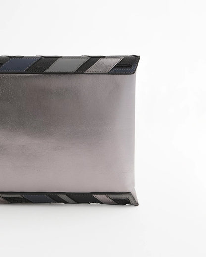Chico's Popular - Embellished Envelope Clutch Metallic