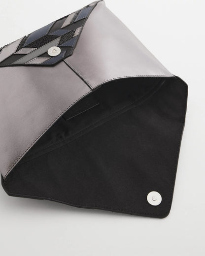 Chico's Popular - Embellished Envelope Clutch Metallic