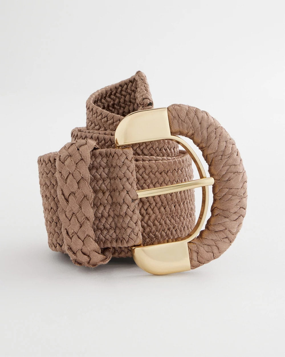 Chico's Special Offer - Satin Stretch Metal Belt Taupe