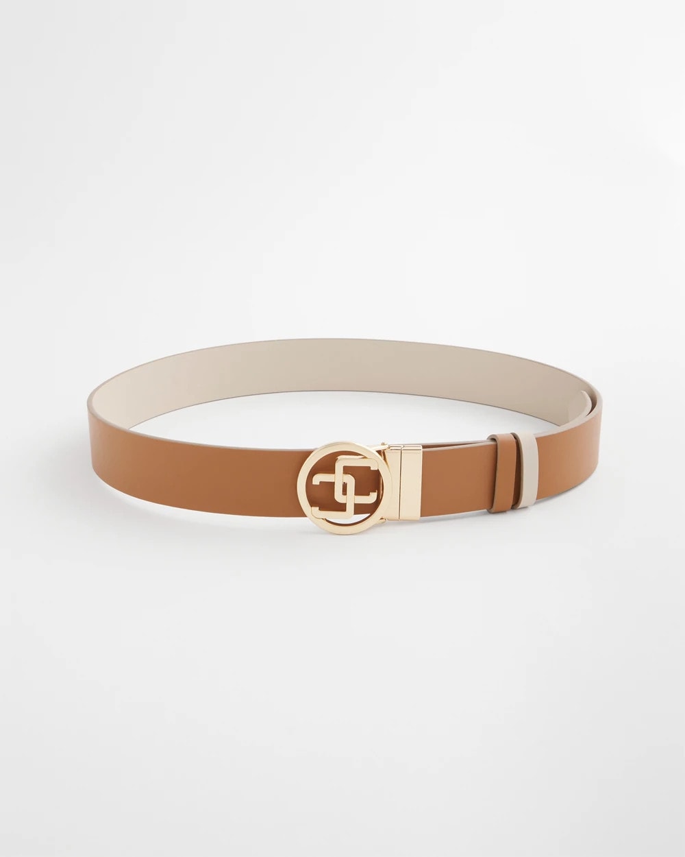 Chico's Premium - CC Reversible Double Keeper Belt Neutral