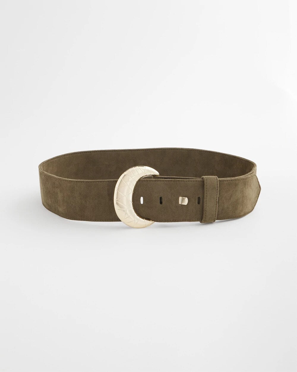 Chico's Featured - Green Faux Suede Sash Belt Green