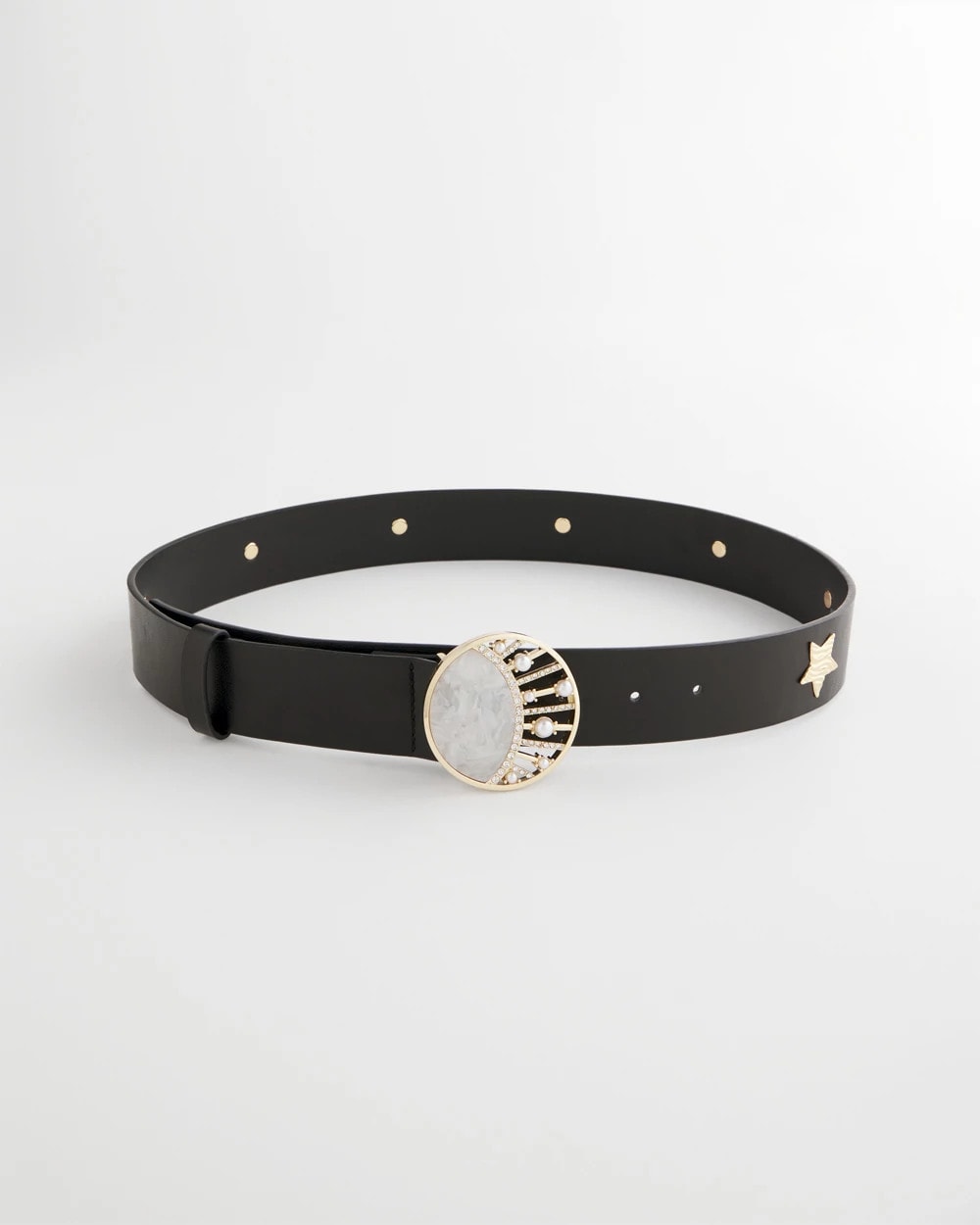Chico's Customer Favorite - Moon & Stars Trouser Belt Black