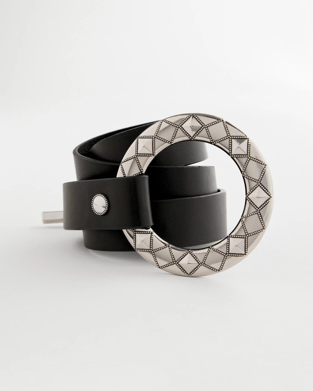 Chico's Trusted - Silver Toggle Trouser Belt Black/Silver