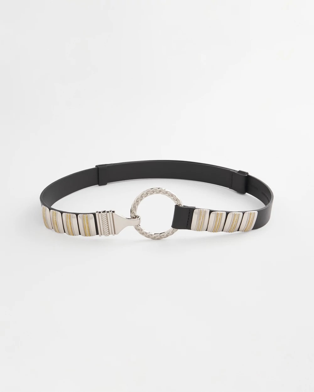 Chico's Value - Mixed Metal Clasp Belt Black