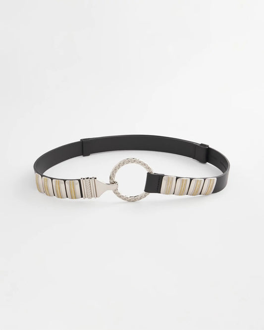 Chico's Value - Mixed Metal Clasp Belt Black