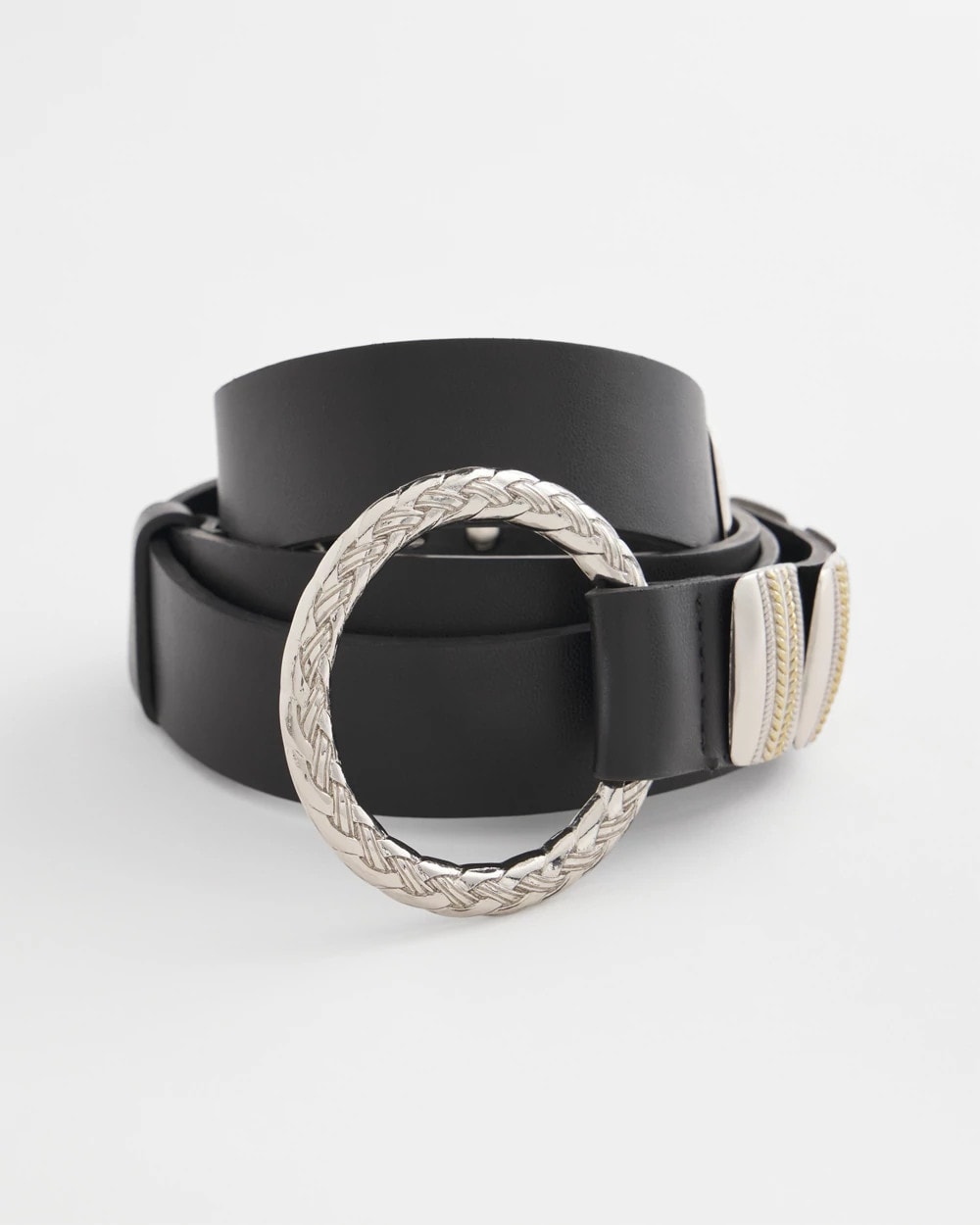 Chico's Value - Mixed Metal Clasp Belt Black