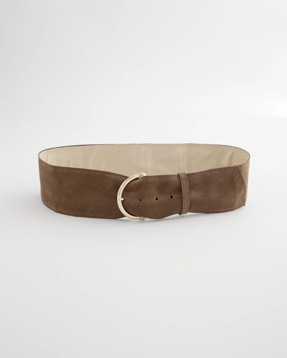 Chico's Classic - Suede Pull Through Sash Belt Topaz Smoke