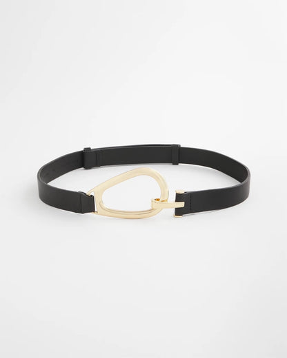 Chico's Recommended - Interlock Buckle Slouch Belt Black