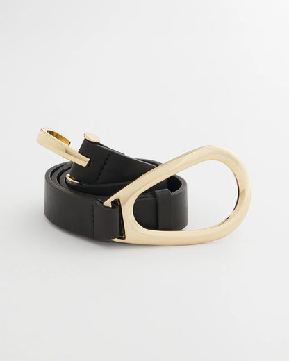 Chico's Recommended - Interlock Buckle Slouch Belt Black