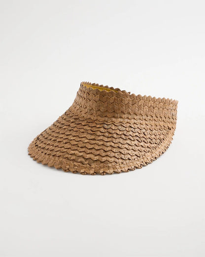 Chico's Sale - Chico's x Romi Santorini Visor Hat Brown
