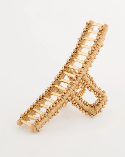 Chico's Featured - Raffia Hair Clip Metallic
