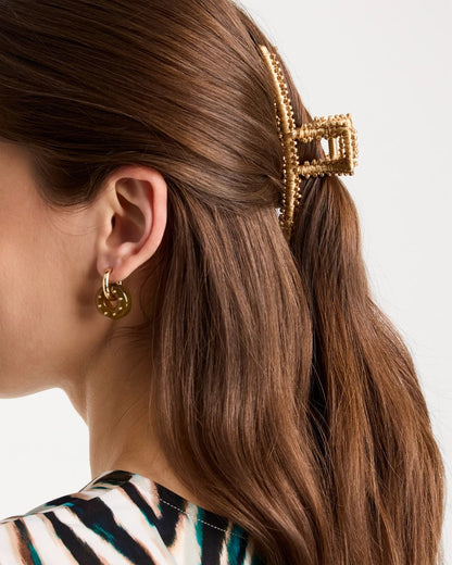 Chico's Featured - Raffia Hair Clip Metallic