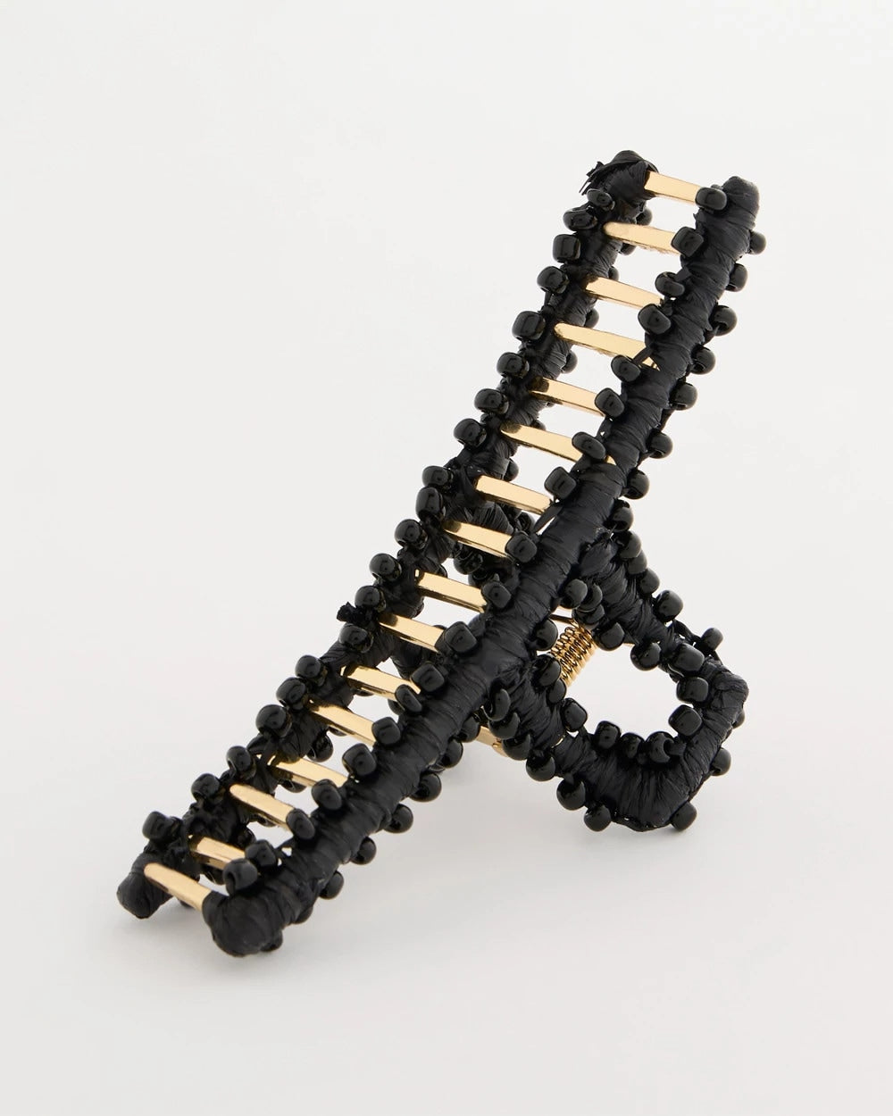 Chico's Top Pick - Black Raffia Hair Clip Black